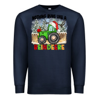 Navy nothing runs like a reindeere Premium Sweatshirt - CowGirlArtShop