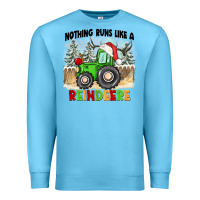 Ocean Blue nothing runs like a reindeere Premium Sweatshirt - CowGirlArtShop