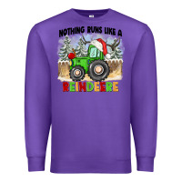 Purple nothing runs like a reindeere Premium Sweatshirt - CowGirlArtShop