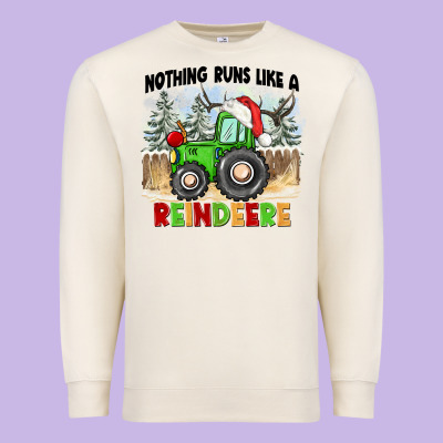 Nothing Runs Like A Reindeere Premium Sweatshirt Designed By Cowgirlartshop