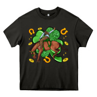 Asphalt cowboy with shamrock Heavy Core Tee - Artiststas