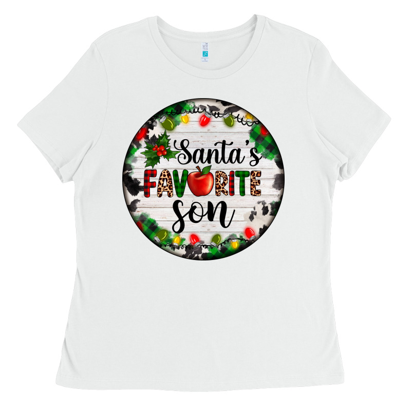 Christmas  Cookie And Light Santas Favorite   Son Ladies Tee by AdoDesignShop | Teevron