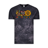 Cloud Black peace love sunshine Vintage Tee - JahusDesignShop