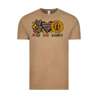 Vintage Coffee peace love sunshine Vintage Tee - JahusDesignShop