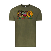 Vintage Olive peace love sunshine Vintage Tee - JahusDesignShop