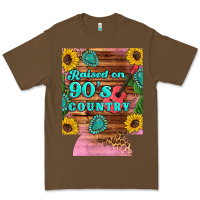 Cacao raised 90's country guitar cactus sunflower's 12 oz can cooler (regula Premium Tee - Artiststas