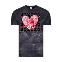 Cloud Black xoxo heart valentine's day Vintage Tee - MaliasSmallBusiness