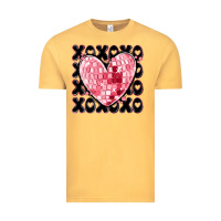 Vintage Mustard xoxo heart valentine's day Vintage Tee - MaliasSmallBusiness