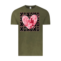Vintage Olive xoxo heart valentine's day Vintage Tee - MaliasSmallBusiness