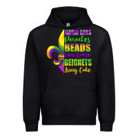 Black mardi gras parades beads french quarter beignets Urban Hoodie - FaDigitalArtStudio
