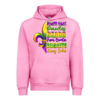 Fuchsia Pink mardi gras parades beads french quarter beignets Urban Hoodie - FaDigitalArtStudio