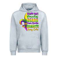 Heather Grey mardi gras parades beads french quarter beignets Urban Hoodie - FaDigitalArtStudio