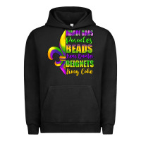 Pigment Black mardi gras parades beads french quarter beignets Urban Hoodie - FaDigitalArtStudio