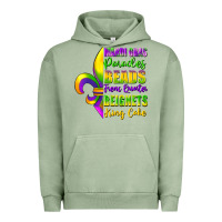 Pigment Oil Green mardi gras parades beads french quarter beignets Urban Hoodie - FaDigitalArtStudio
