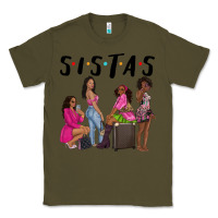 Army Green sista sisters afro black women Classic Tee - NancyCooperArtShop