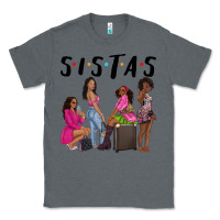 Charcoal Heather sista sisters afro black women Classic Tee - NancyCooperArtShop