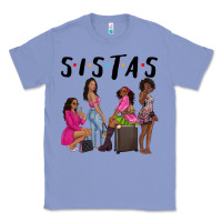 Colony Blue sista sisters afro black women Classic Tee - NancyCooperArtShop