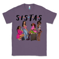 Lavender sista sisters afro black women Classic Tee - NancyCooperArtShop