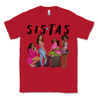 Red sista sisters afro black women Classic Tee - NancyCooperArtShop
