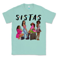 Seafoam sista sisters afro black women Classic Tee - NancyCooperArtShop
