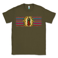 Army Green lady of Guadalupe  sunflower Classic Tee - JahusDesignShop