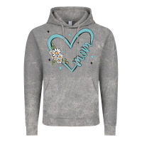 Cloud Rock mom with heart and flowers Vintage Hoodie - MaliasSmallBusiness