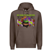 Coffee my favorite monsters calls me mom Premium Hoodie - CowGirlArtShop