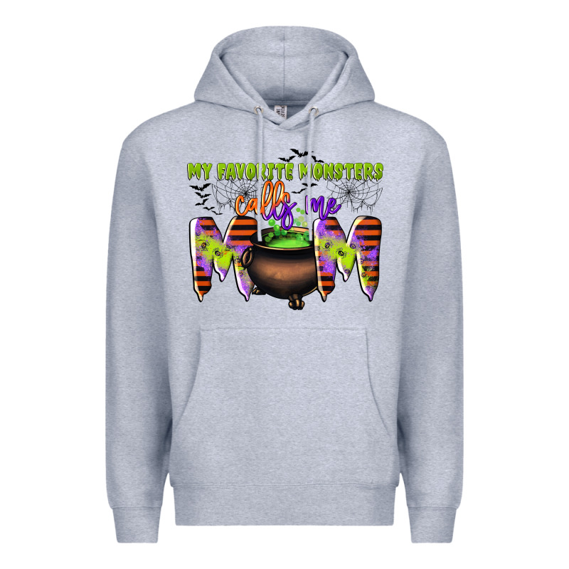 My Favorite Monsters Calls Me Mom Premium Hoodie by CowGirlArtShop | Teevron