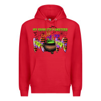 Red my favorite monsters calls me mom Premium Hoodie - CowGirlArtShop