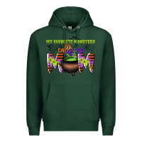 Sports Green my favorite monsters calls me mom Premium Hoodie - CowGirlArtShop