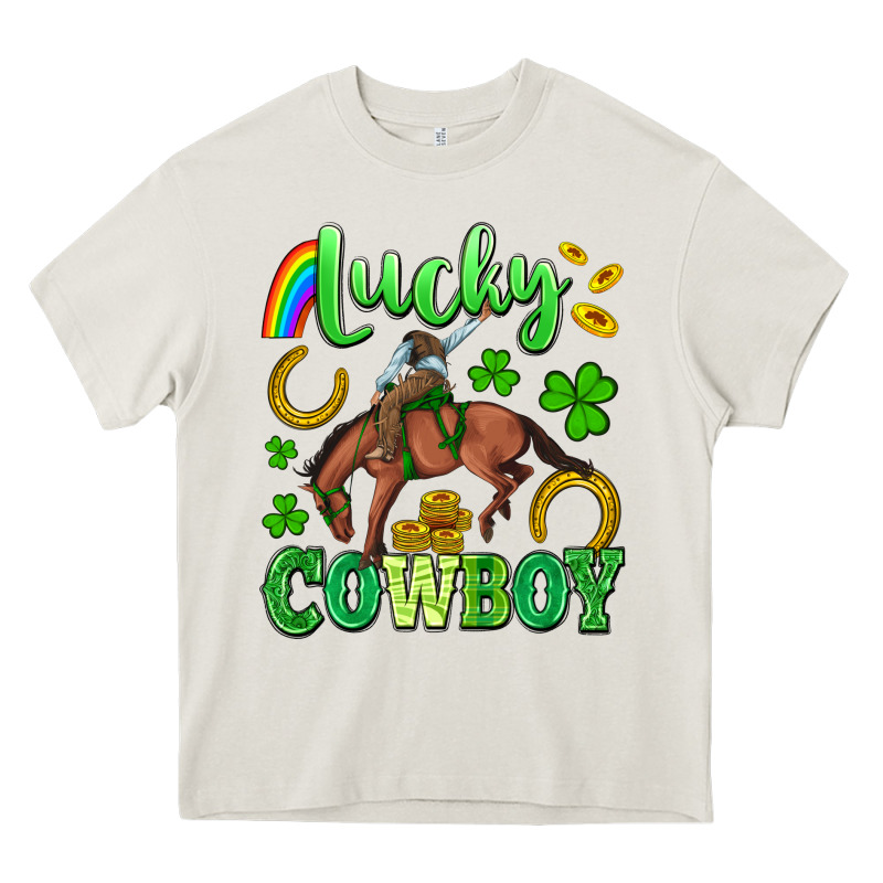 Lucky Cowboy Heavy Core Tee by Artiststas | Teevron