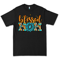 Black blessed mom with gemstone Premium Tee - AdoDesignShop