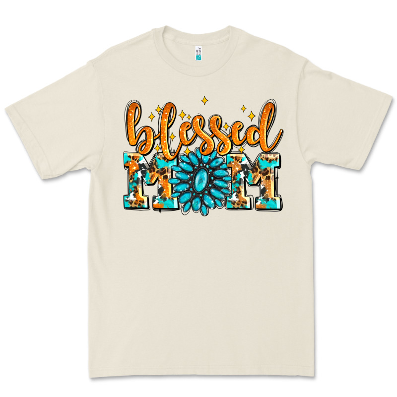 Blessed Mom With Gemstone Premium Tee by AdoDesignShop | Teevron