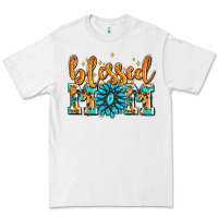 White blessed mom with gemstone Premium Tee - AdoDesignShop