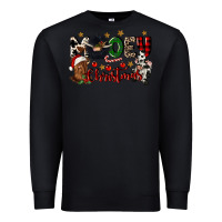 Black mooey christmas Premium Sweatshirt - CowGirlArtShop