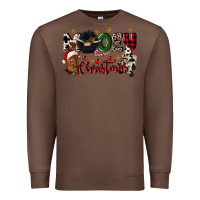 Chestnut mooey christmas Premium Sweatshirt - CowGirlArtShop
