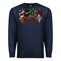 Navy mooey christmas Premium Sweatshirt - CowGirlArtShop