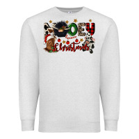 Oatmeal Heather mooey christmas Premium Sweatshirt - CowGirlArtShop