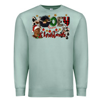 Seafoam mooey christmas Premium Sweatshirt - CowGirlArtShop