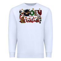 White mooey christmas Premium Sweatshirt - CowGirlArtShop