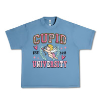 Pebble Blue cupid university Urban Heavy Tee - MaliasSmallBusiness