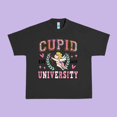 Cupid University Urban Heavy Tee Designed By Maliassmallbusiness