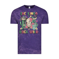 Cloud Purple she kinda buck wild Vintage Tee - MaliasSmallBusiness