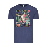 Vintage Denim she kinda buck wild Vintage Tee - MaliasSmallBusiness