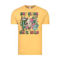 Vintage Mustard she kinda buck wild Vintage Tee - MaliasSmallBusiness