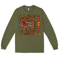 Army Green western gobble with turkey bbs Long Sleeve Tee - BundleAndBundleShop