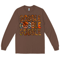 Chestnut western gobble with turkey bbs Long Sleeve Tee - BundleAndBundleShop