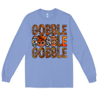 Colony Blue western gobble with turkey bbs Long Sleeve Tee - BundleAndBundleShop