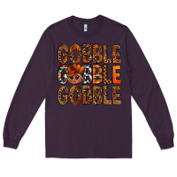 Plum western gobble with turkey bbs Long Sleeve Tee - BundleAndBundleShop