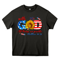 Asphalt with god all things are possible usa Heavy Core Tee - AdoDesignShop